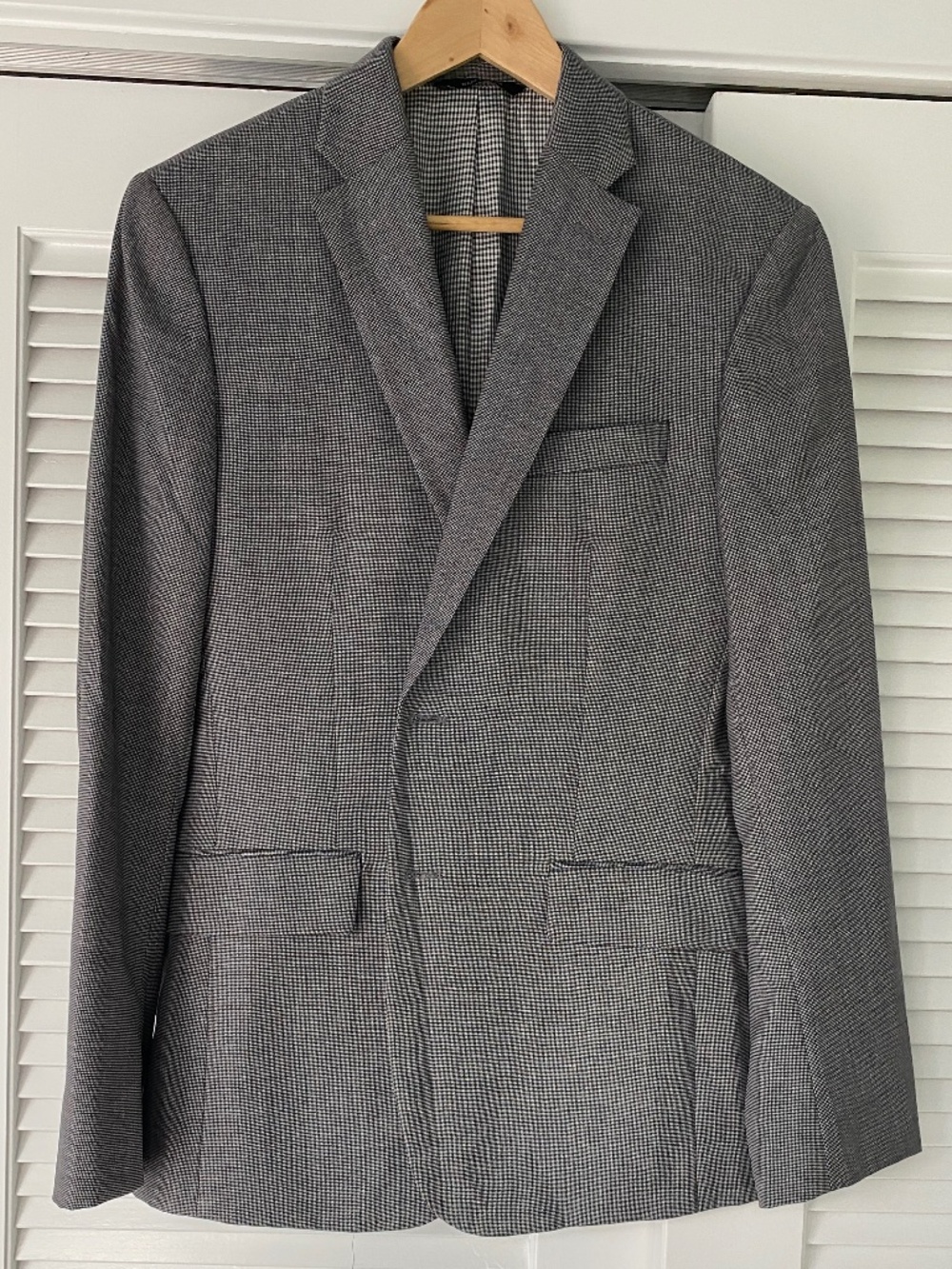 Banana Republic Grey Tailored Fit Blazer Suit Jacket 38R